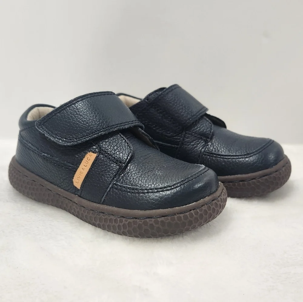 Livia & Luca Maverick Navy Blue Leather Boot Shoe Size 6M